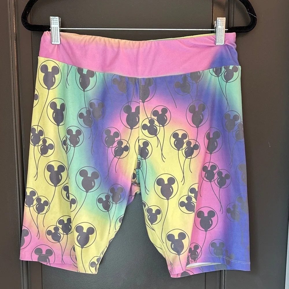 Colorful Mickey Mouse Tye Dye Biker‎ Short Large